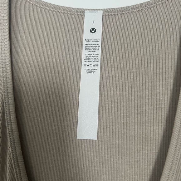 Lululemon Wrap-Front Ribbed Long Sleeve Top - Picture 4 of 5
